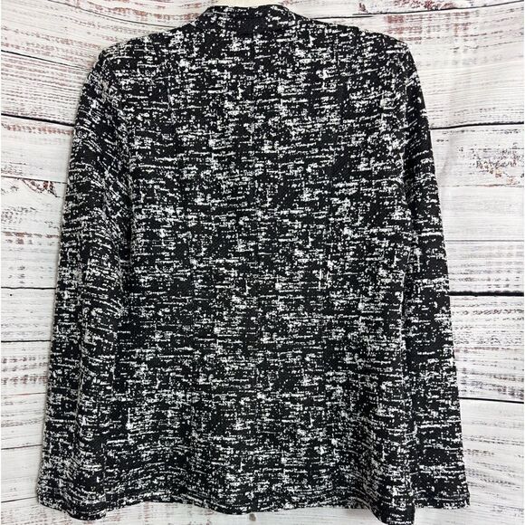 Karl Lagerfeld Paris Jacket Womens Size Medium Full Zip Tweed light Preppy New - Picture 4 of 14